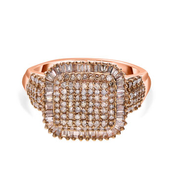 Nat&uuml;rlicher Champagner-Diamant-Ring - 1 ct.