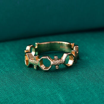 GP Royal Art D&eacute;co Kollektion- Kanchanaburi blauer Saphir Ring