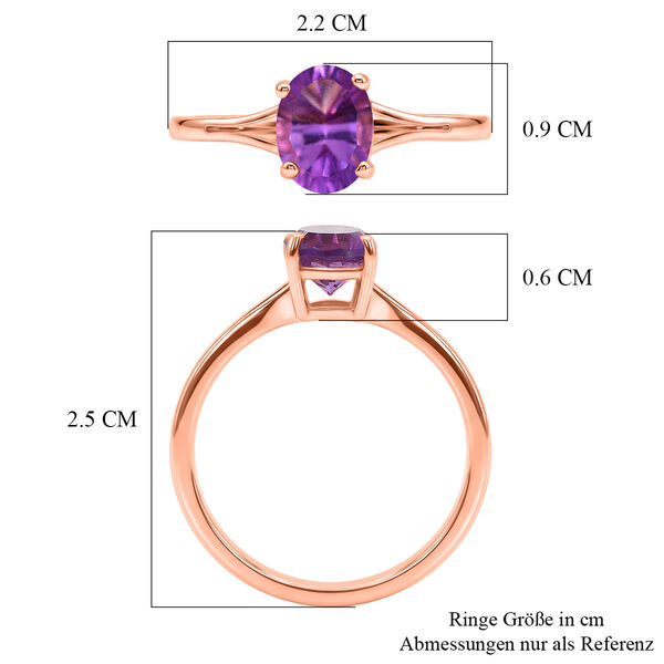 D'Joy AAA Rose De France Amethyst Ring - 1,19 ct. image number 7