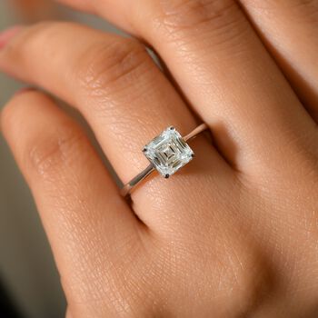 LUXURIANT SGL zertifizierter VS-EF Labor Diamant Ring in 950 Platin - 2 ct.