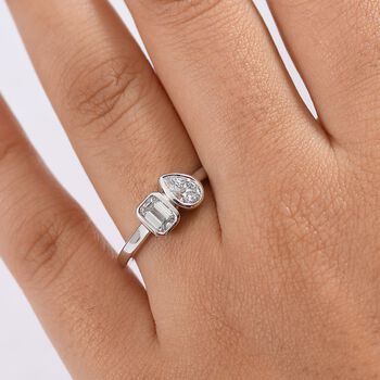 LUXURIANT SGL zertifizierer VS-EF Labor Diamant Ring in 375 Wei&szlig;gold - 1 ct.