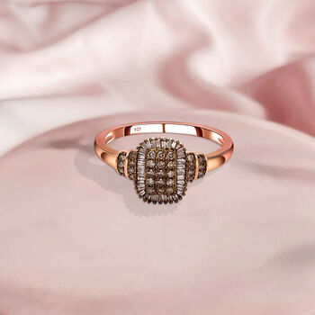 Nat&uuml;rlicher Champagner Diamant-Ring - 0,50 ct.