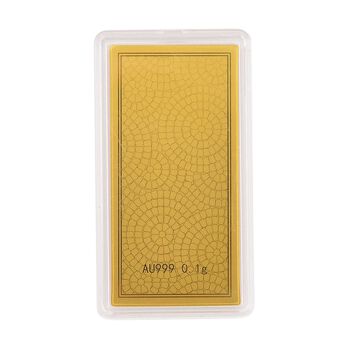 Brandenburger Tor Goldfolie in 999 Gold, 100mg, 5,5x3cm