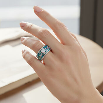 LUXURIANT SI-GH Labor Diamant emaillierter Ring - 0,25 ct.