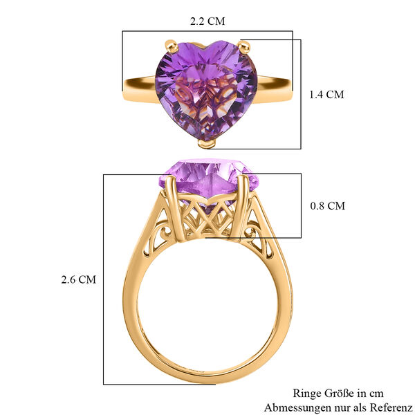 D'Joy AA Rose De France Amethyst Ring - 5,41 ct. image number 7