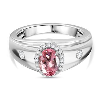 D'Joy AA Blush Turmalin und Moissanit Ring -  1 ct.