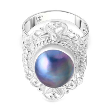 D'Joy Royal Bali - Blauer Mabe Perle Ring