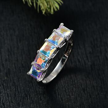 D'Joy Merkur mystischer Topas Ring 925 Silber rhodiniert (Gr&ouml;&szlig;e 17.00) ca. 2,25 ct