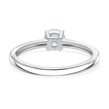 LUXURIANT SGL zertifizierter VS-EF Labor Rundschliff Diamant Ring in 950 Platin - 0,50 ct.