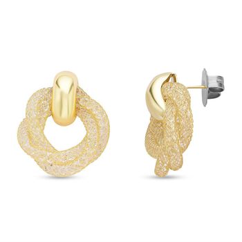 Wei&szlig;e Kristall-Designer-Ohrringe - 2 ct.