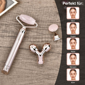 3-in-1 Rosenquarz Massageger&auml;t