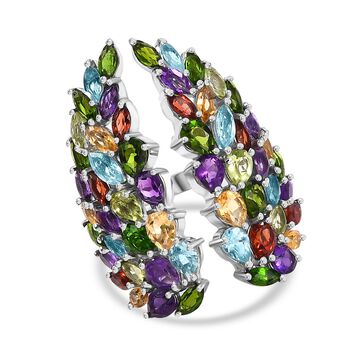 GP Amore Kollektion - Mehrfarbiger Ring, 925 Silber rhodiniert (Gr&ouml;&szlig;e 19.00) ca. 6.97 ct