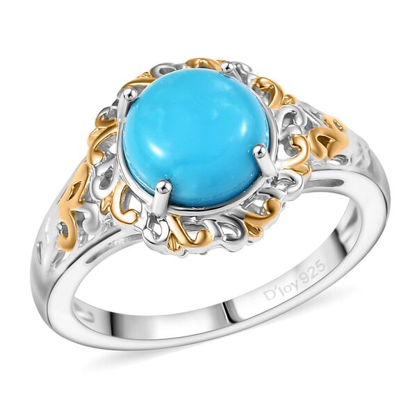 D'Joy AA Sleeping Beauty T&uuml;rkis zweifarbiger Ring und Anh&auml;nger mit 50cm Kette image number 4