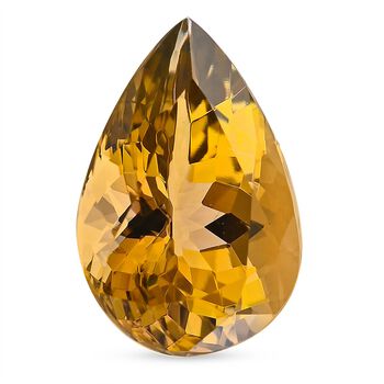 AAAA nat&uuml;rlicher goldener Tansanit ungefasster Edelstein, Tropfen- und Facettenschliff - 1,20 ct.