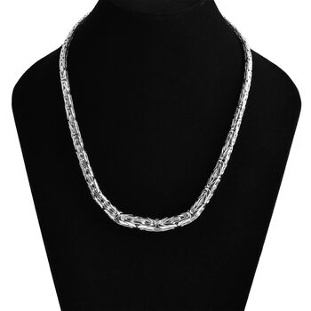 D'Joy Royal Bali - abgestufte Borobudur Halskette in 925 Silber, 50 cm