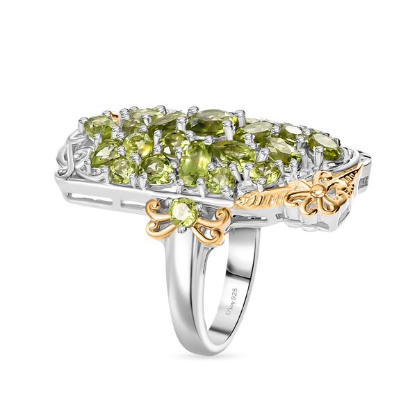 D&rsquo;Joy Peridot zweifarbiger Ring und Anh&auml;nger mit 50cm Kette image number 12