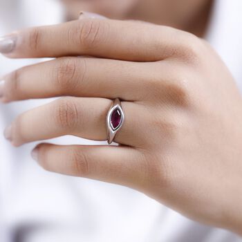 Afrikanischer Rubin (Fissure gef&uuml;llt) Ring - 1,43 ct.
