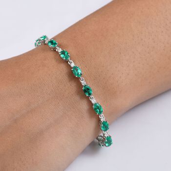 AAA Labor kolumbianisches Smaragd und Labor Diamant Armband
