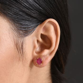 D'Joy afrikanische Rubin Ohrringe - 3,87 ct.