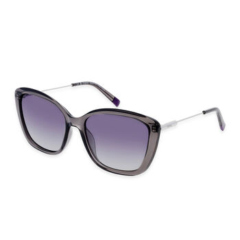 SOLE UND LUCE Sonnenbrille, UV400 Schutz, Transparent Smoke Silber