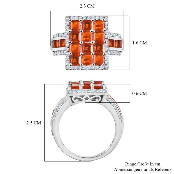 D&rsquo;Joy AAA Feueropal Ring und Anh&auml;nger mit Kette image number 13