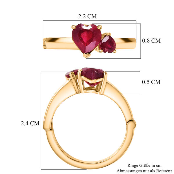 D'Joy afrikanischer Rubin Ring - 2 ct. image number 8