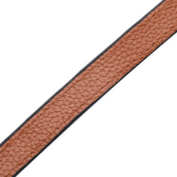 Brillenkette mit Lederband, Leopardenmuster, Hellbraun und Gold