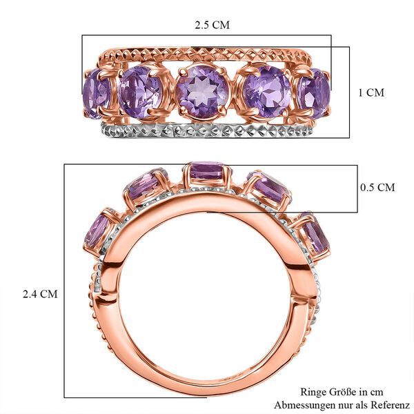 AA Rose De France Amethyst Ring 925 Silber PE und VR (Gr&ouml;&szlig;e 18.00) ca. 2,25 ct image number 7