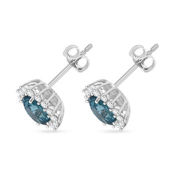 D'Joy AA blauer und wei&szlig;er Zirkon Ring - 3,10 ct.
