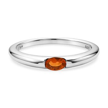 D'Joy AA Feueropal Ring 925 Silber rhodiniert (Gr&ouml;&szlig;e 18.00) ca. 0,15 ct
