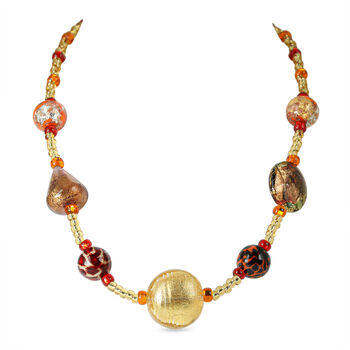 IL MURANO DI FRANCESCA- Hearth colours 45+5cm Halskette