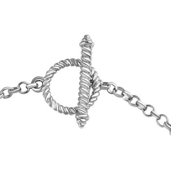 Wei&szlig;es B&uuml;ffel-Armband, 19 cm - 16,79 ct.