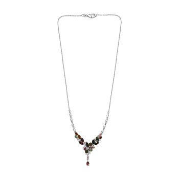 Multi Turmalin und Zirkon 45cm Halskette - 5,47 ct.