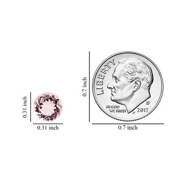 AAAA Rosa Morganit ungefasster Edelstein, Rund- und Facettenschliff - 1,81 ct.