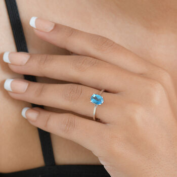 D'Joy London Blau Topas Ring - 1,47 ct.