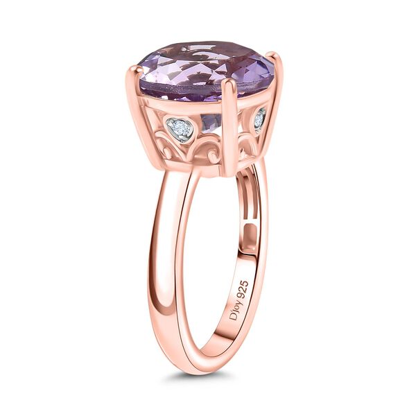 D&rsquo;Joy AA Rose De France Amethyst und Zirkon Ring - 5,94 ct. image number 4