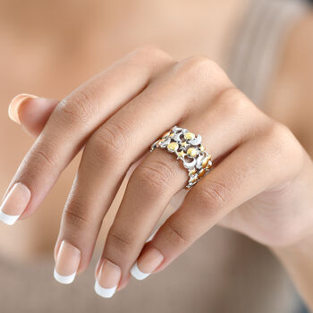 GP Celestial Kollektion - Kanchanaburi blauer Saphir zweifarbiger Ring