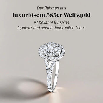 New York Kollektion - Wei&szlig;er  I1 GH Diamant-Ring - 1 ct.