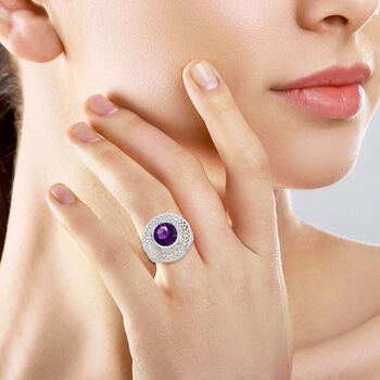 Royal Bali Kollektion - Afrikanischer Amethyst Ring - 6,18 ct.