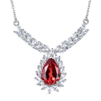 D'Joy Labor Padparadscha Saphir und Topas 50cm Halskette - 13,42 ct.
