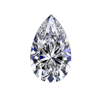 LUXURIANT VS Labor Diamant ungefasster Edelstein, Tropfen- und Facettenschliff - 5 ct.