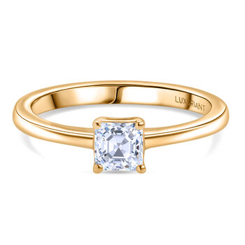 LUXURIANT SGL zertifizierter VS-EF Labor Diamant Ring im Asscher-Schliff - 0,50 ct.