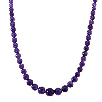 D'Joy AAA afrikanische Amethyst 50cm Halskette - 350 ct.