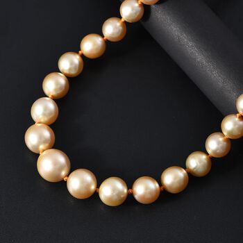 ILIANA AAA S&uuml;dsee Goldene Perle 45cm Halskette in 750 Gold - 300 ct.