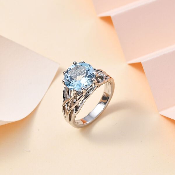 Himmelblauer Topas-Ring  - 4,25 ct. image number 2