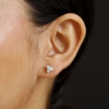 LUXURIANT SI Labor Diamant Ohrringe, 925 Silber rhodiniert - 0,50 ct.