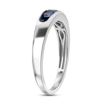 Blauer Diamant-Trilogie-Ring - 0,50 ct.