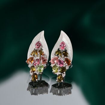 Multi-Turmalin und Zirkon Ohrringe - 2,89 ct.
