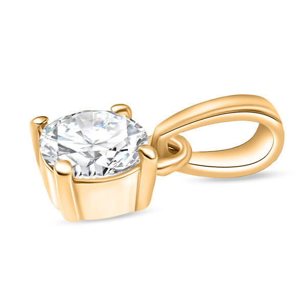 D'Joy Moissanit Anh&auml;nger 925 Silber vergoldet ca. 0.46 ct image number 3