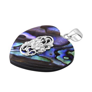 D'Joy Royal Bali- Abalone Muschel Herz Anh&auml;nger in 925 Silber